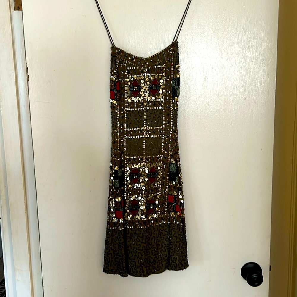 Chelsea & Violet beaded mini dress